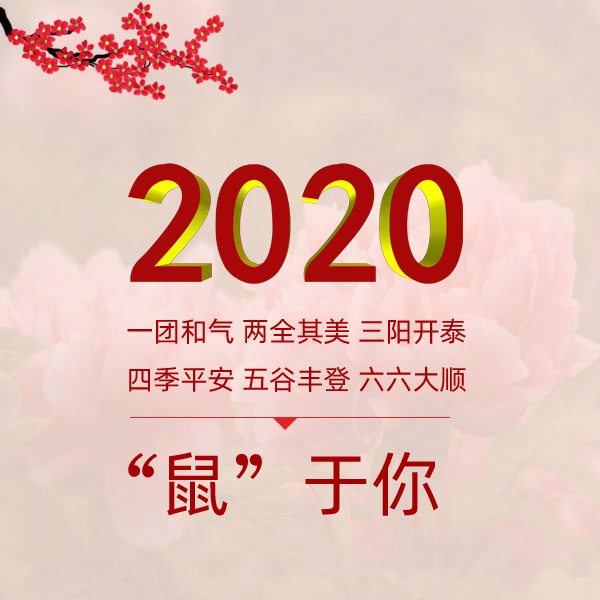 冬瑞春祺 非你莫“鼠” 祝您2020年元旦快樂(lè)！遼寧華興橡塑制品有限公司